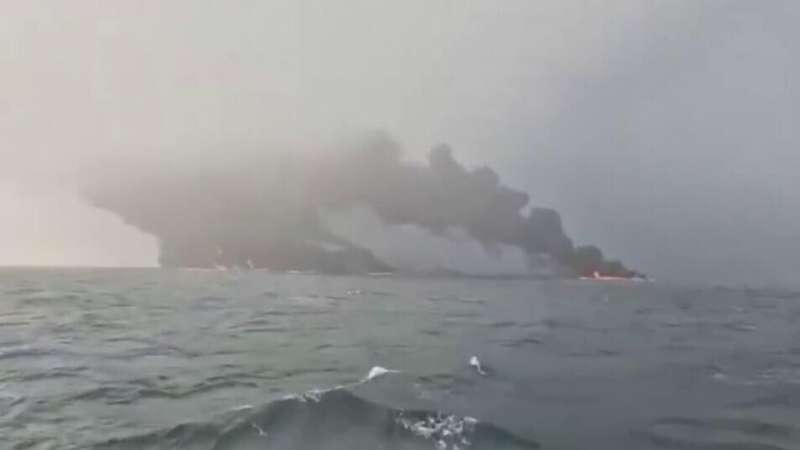 У берегов Великобритании столкнулись нефтяной танкер и грузовое судно