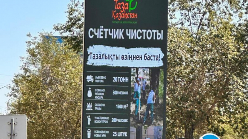 В Балхаше Карагандинской области установили счётчики чистоты